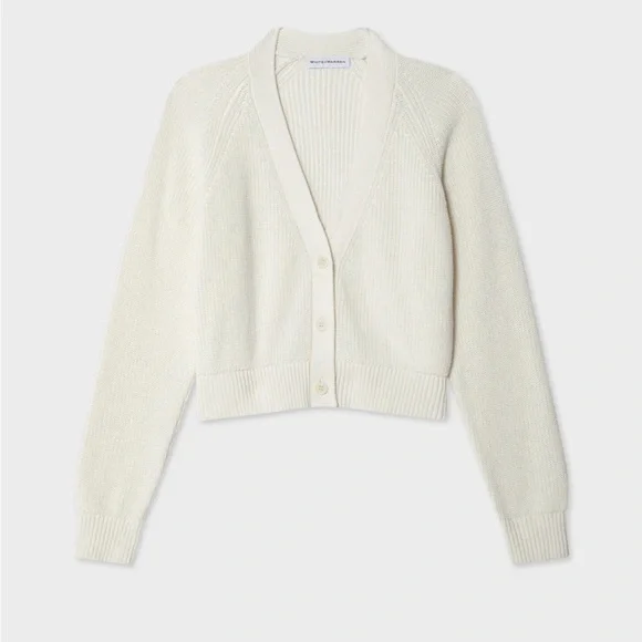 White + Warren Ivory Button-Up Cardigan - Picture 2 of 9